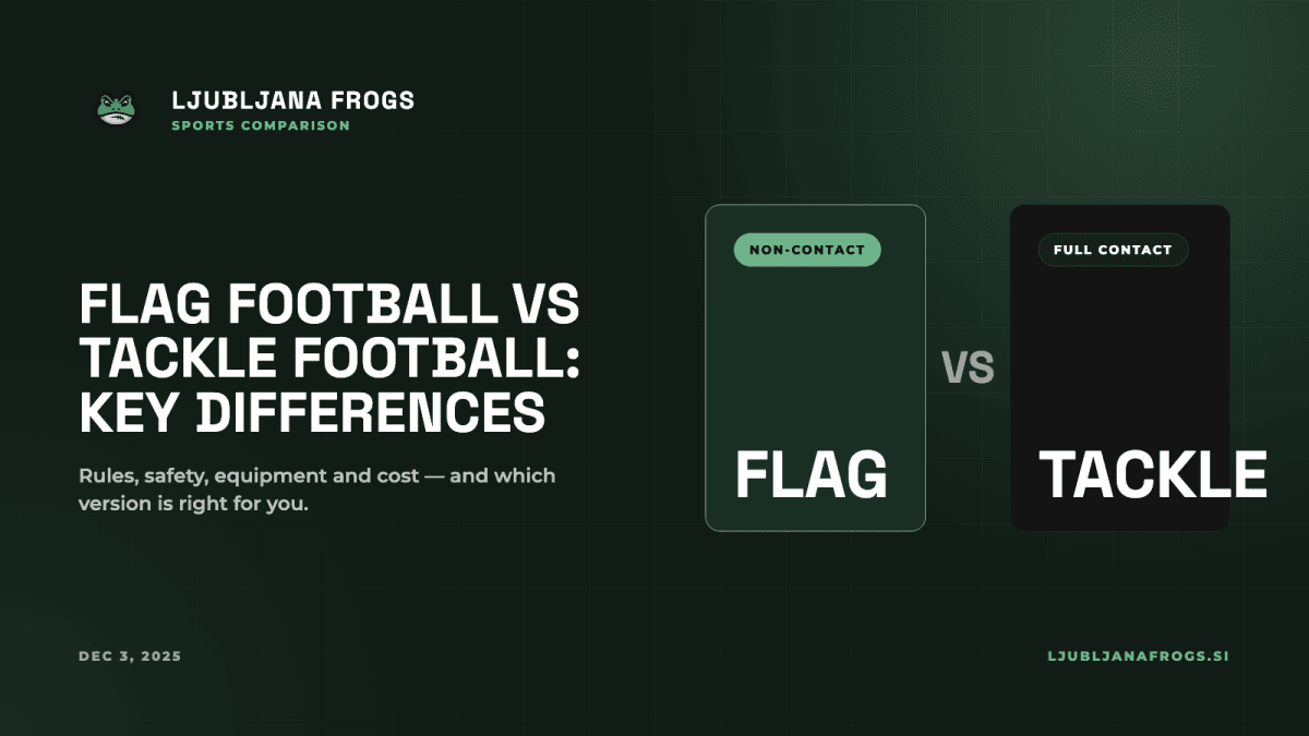 Flag Football vs Tackle Football: Key Differences 2025