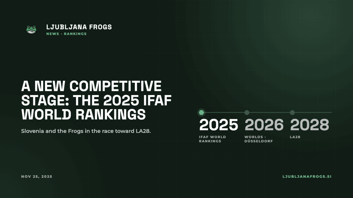 Ljubljana Frogs Flag Football: prekretnica na IFAF ljestvici za 2025.