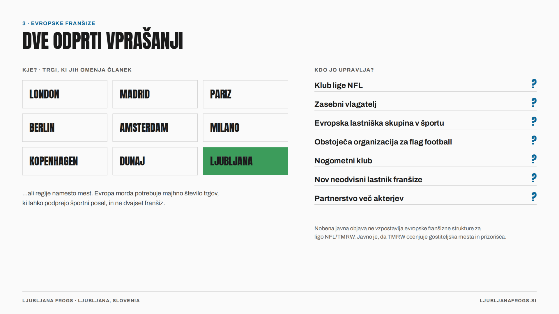 Slika 4 — Dve odprti vprašanji za Evropo: kje in kdo jo upravlja.