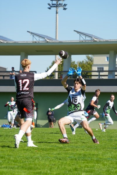 Tobi Javornik, igralec flag footballa pri Ljubljana Frogs