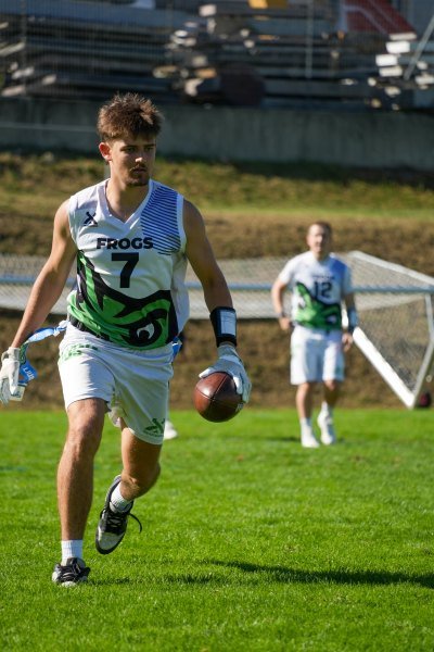Žan Mrzlikar, igrač flag footballa u Ljubljana Frogsima
